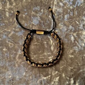 NOGU Black and Rose Gold Kismet Link Bracelet